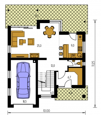 Mirror image | Floor plan of ground floor - PREMIER 180